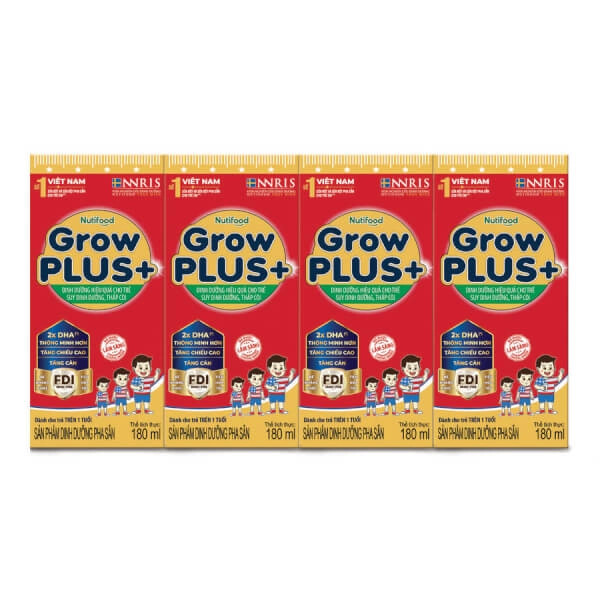 Các dòng sữa GrowPLUS+ pha sẵn phù hợp cho trẻ
