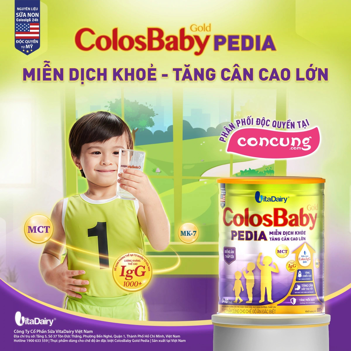 Địa điểm uy tín để mua sữa ColosBaby Gold Pedia chính hãng