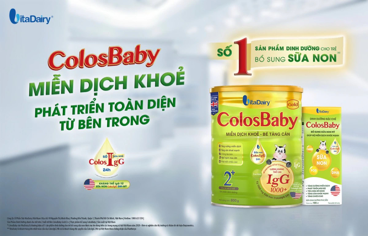 Kháng thể IgG trong Sữa Colosbaby giúp tăng cường miễn dịch