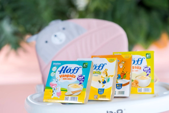 Lốc váng sữa Hoff với các vị khác nhau