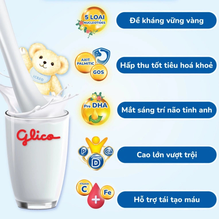 Lợi ích của sữa công thức Glico Icreo cho bé