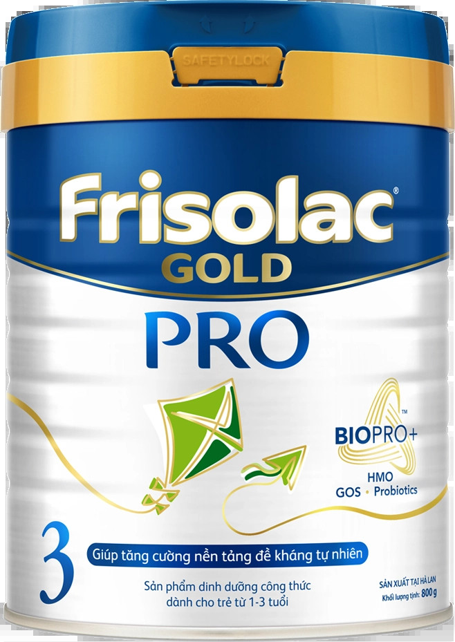 Lon sữa bột Friso Gold Pro số 3 cho bé 1-3 tuổi hỗ trợ tiêu hóa