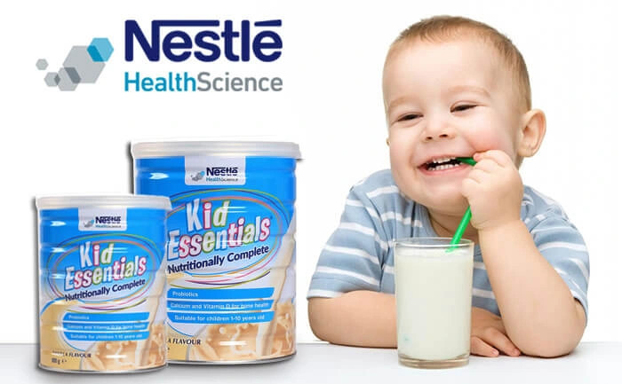Lon sữa Kid Essentials hương vani của Nestlé Úc