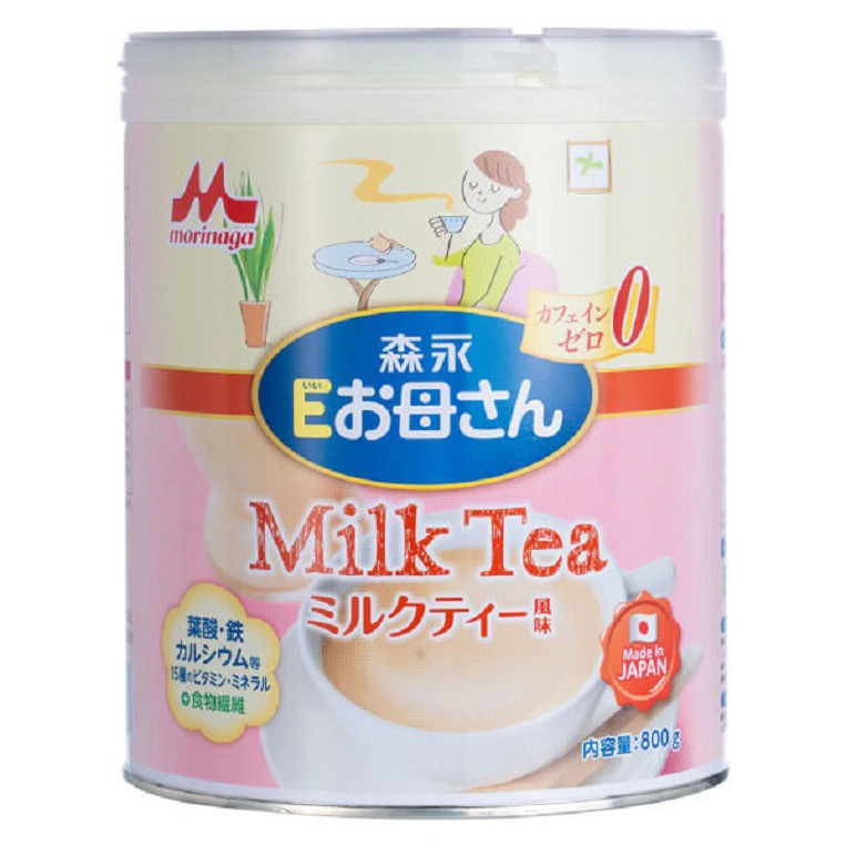 Mẹ bầu thưởng thức sữa Morinaga vị trà sữa bổ sung dinh dưỡng thai kỳ đầu