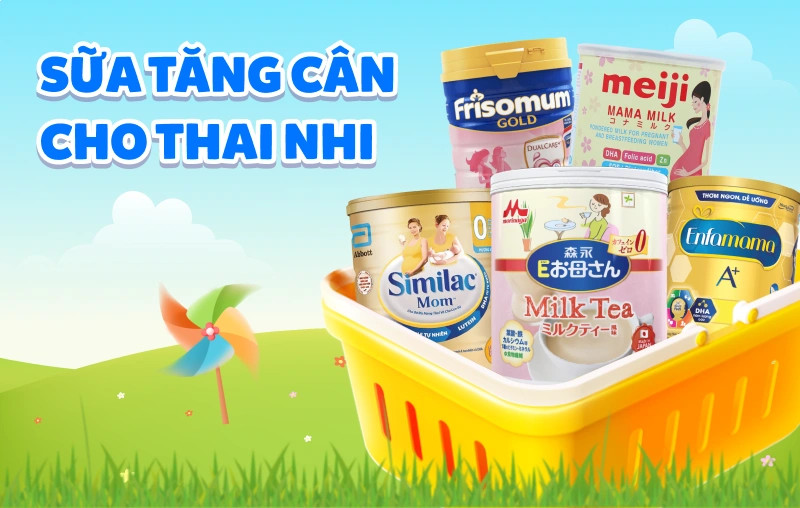 Mẹ bầu uống sữa tăng cân cho thai nhi để bổ sung dinh dưỡng