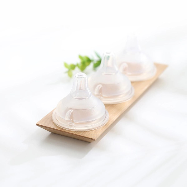 Núm vú bình sữa chất liệu silicone an toàn cho bé bú
