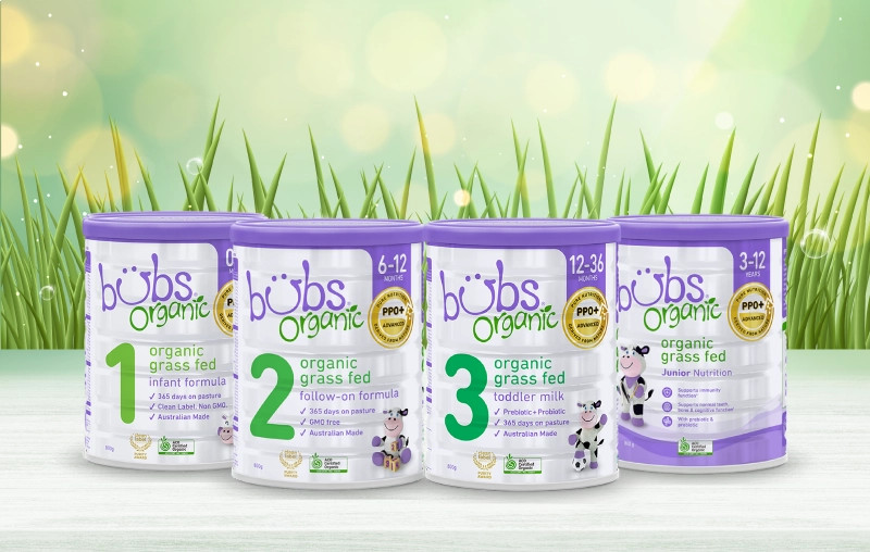 Khám phá chi tiết về sữa Bubs Organic Úc cho bé