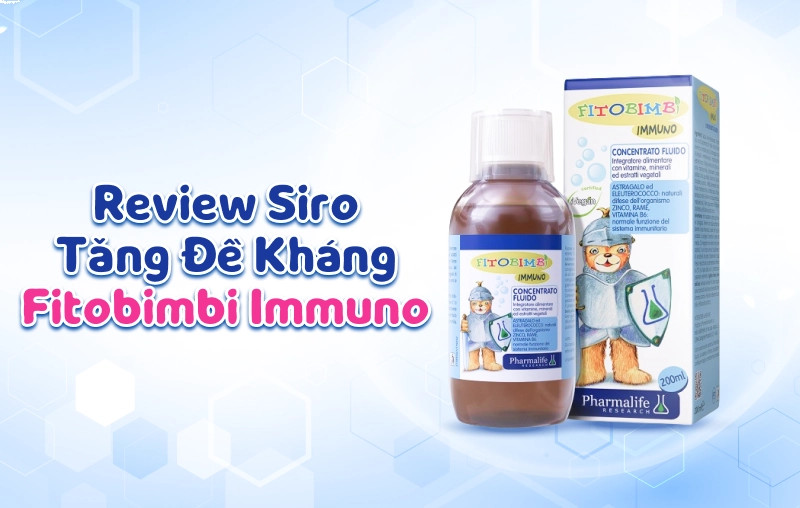 Sản phẩm Fitobimbi Immuno hỗ trợ miễn dịch cho bé