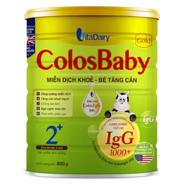 Sản phẩm sữa Colosbaby Gold hỗ trợ bé tăng cân và nâng cao hệ miễn dịch