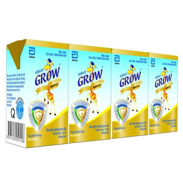 Sữa Abbott Grow pha sẵn hỗ trợ phát triển chiều cao cho bé