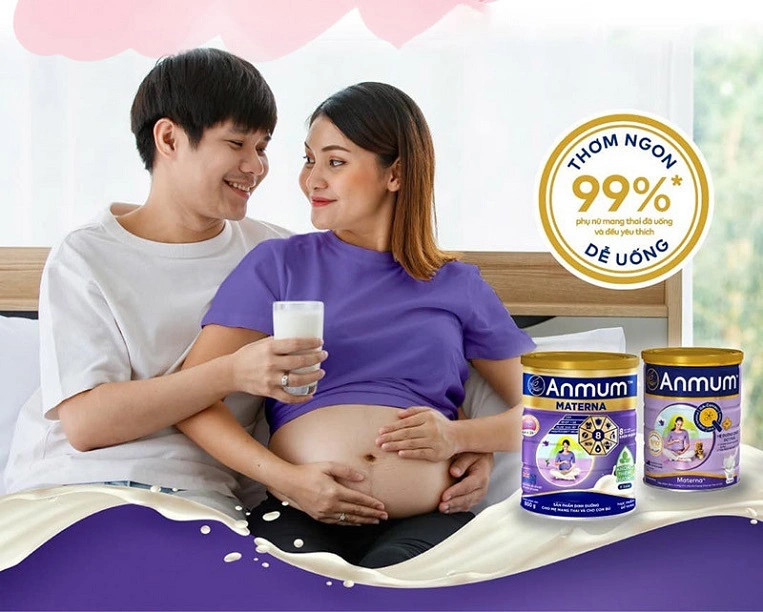 Sữa Anmum Materna đến từ New Zealand cung cấp 30 dưỡng chất cho mẹ bầu
