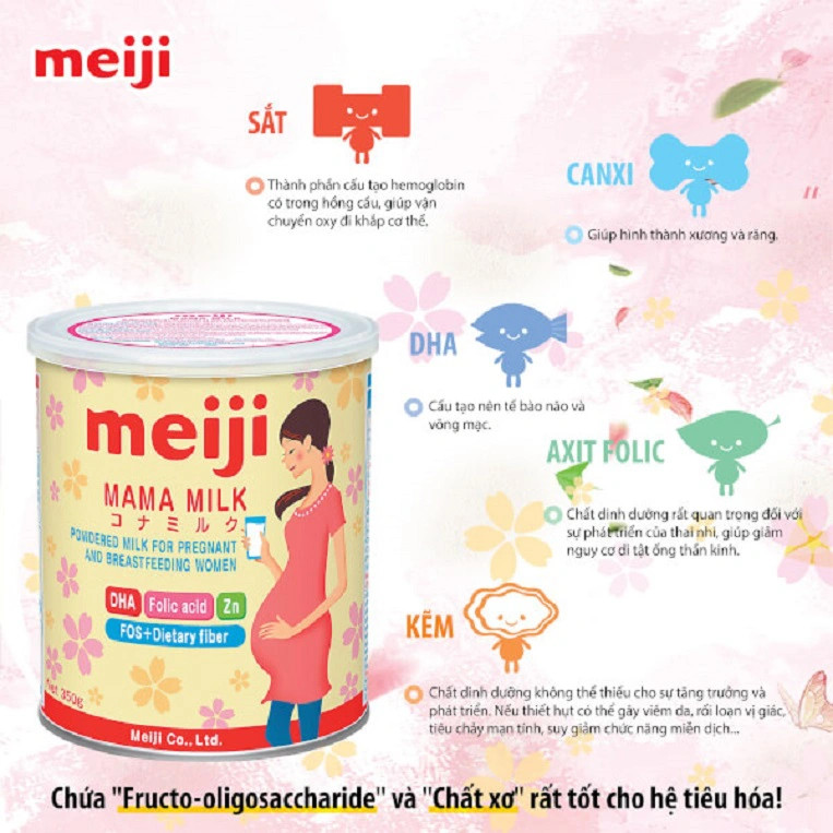 Sữa bầu Meiji Nhật Bản là lựa chọn dinh dưỡng cho thai kỳ 3 tháng đầu