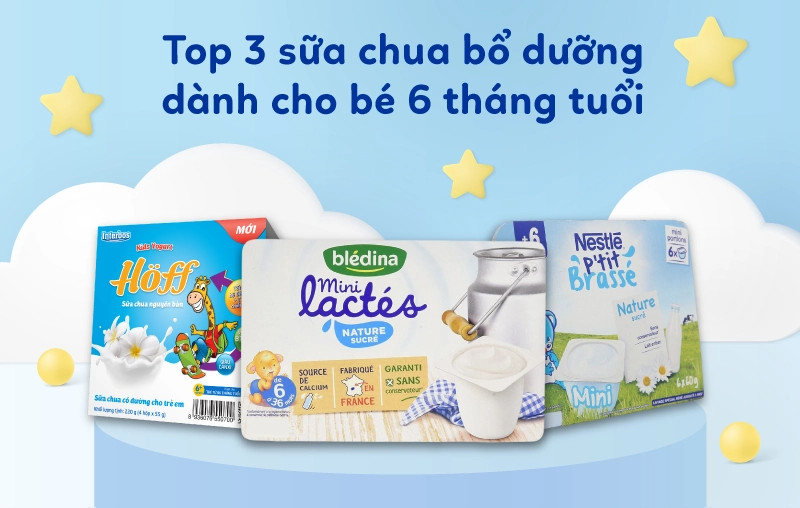 sữa chua cho bé 6 tháng ăn dặm