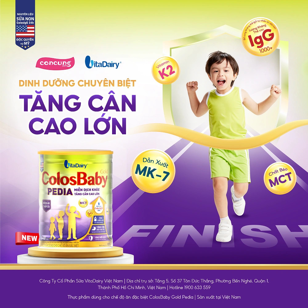 Sữa Colosbaby Gold Pedia hỗ trợ phát triển trí não giúp bé học hỏi tốt hơn