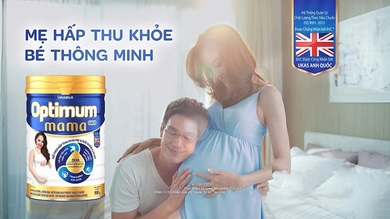 Sữa Optimum Mama Gold của Vinamilk hỗ trợ tiêu hóa và tăng cường đề kháng cho mẹ bầu