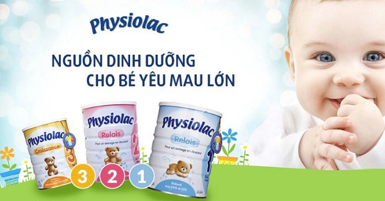 Sữa Physiolac có vị thanh nhạt tự nhiên