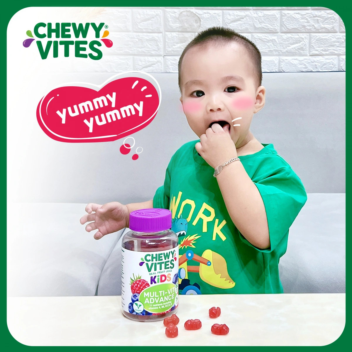 Thành phần và lợi ích của Gummies Chewy Vites Multivitamin Advance