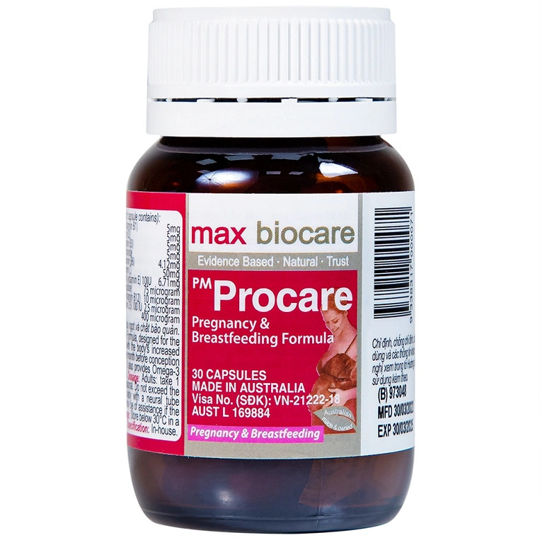 Thực phẩm bổ sung cho bà bầu của Úc PM Procare
