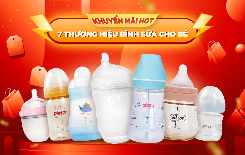 Tổng quan các loại bình sữa cho bé phổ biến