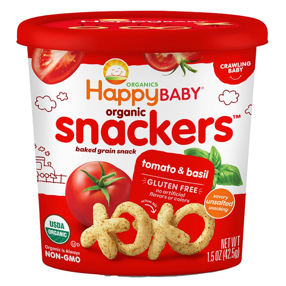Vị cà chua húng quế của bánh ngũ cốc Happy Baby