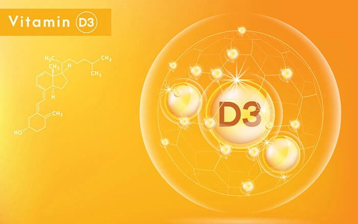 Vitamin D3 giúp hấp thu canxi cho xương chắc khỏe