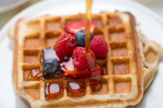 Bánh kếp và bánh waffles làm từ công thức nấu sữa đậu nành