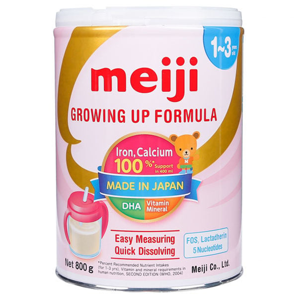 bao bì sữa meiji nhập khẩu 1 3 cho trẻ từ 1 đến 3 tuổi