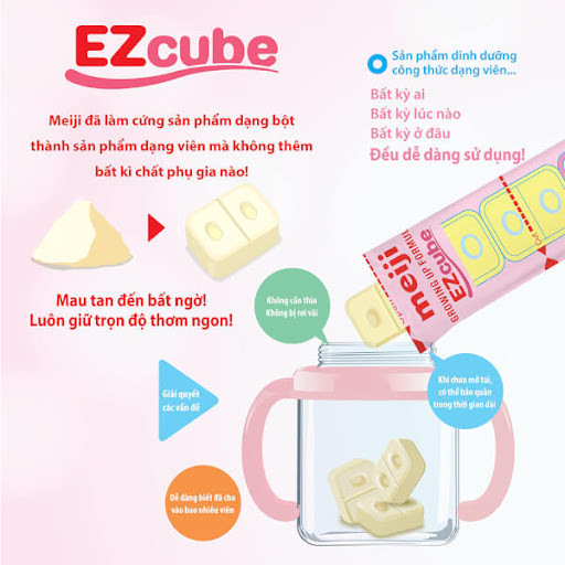 Bé đang uống sữa Meiji được pha ở nhiệt độ chuẩn, đảm bảo dinh dưỡng tối ưu