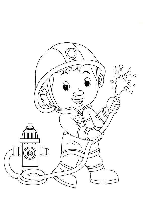 Bé tô màu tranh người đưa thư