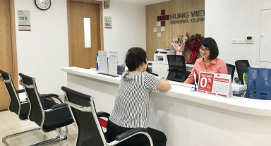 Bệnh viện Ung Bướu Hưng Việt, một phòng khám nhi tai mũi họng với đội ngũ chuyên gia.