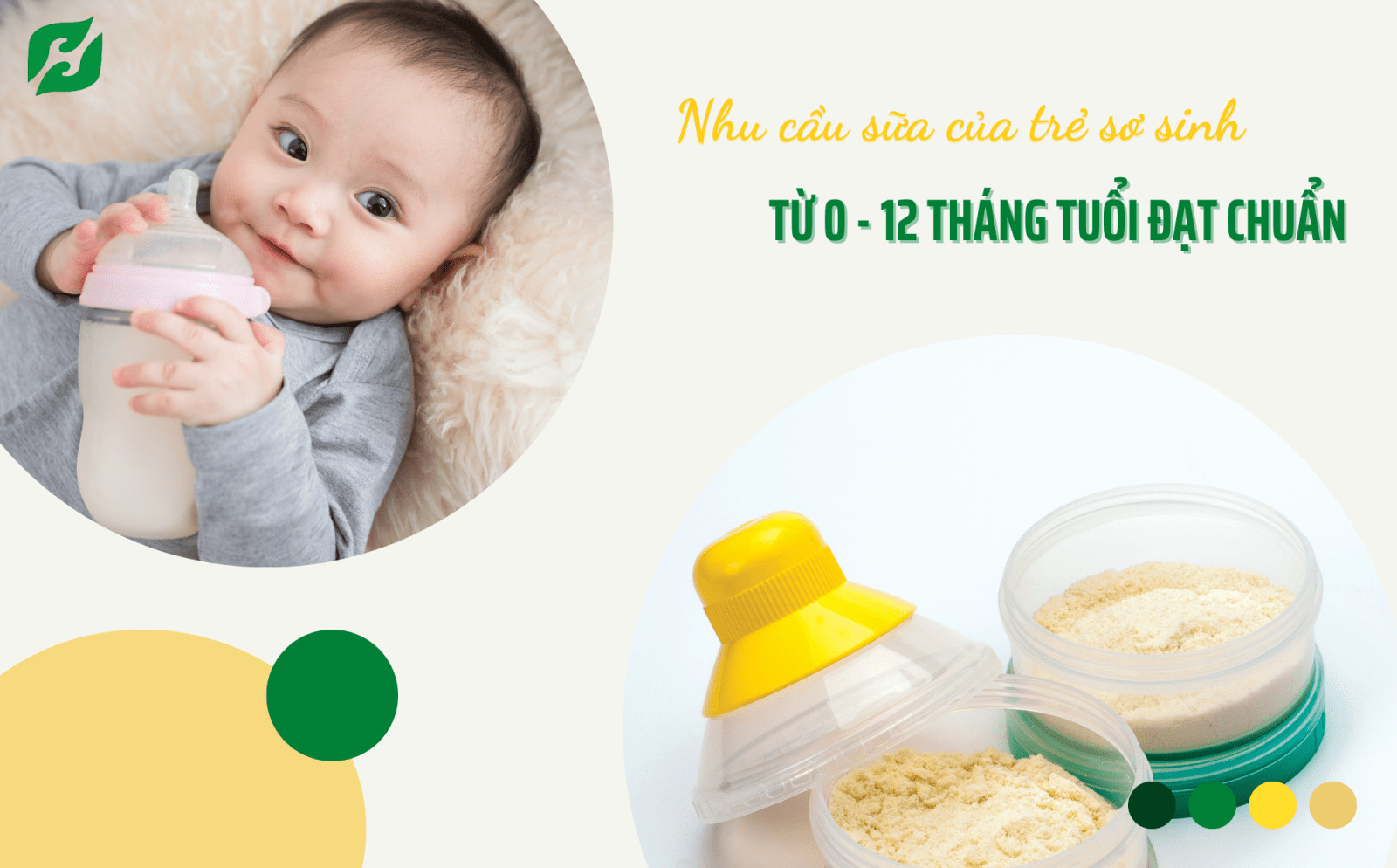 Biểu đồ nhu cầu sữa của trẻ sơ sinh theo độ tuổi từ 0-12 tháng