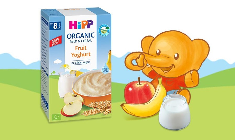 Bột ăn dặm Hipp hoa quả nhiệt đới sữa chua