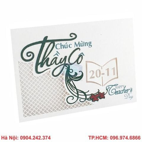 Các mẫu thiệp 20 11 đẹp với thiết kế đa dạng