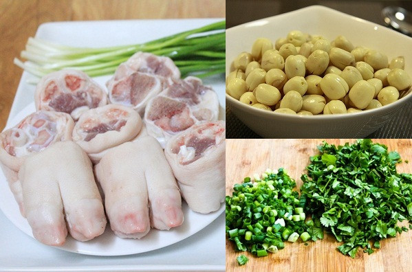 Cháo chân giò hạt sen lợi sữa cho sản phụ