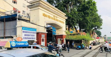Cổng chính Bệnh viện Tai Mũi Họng Trung ương tại 78 Giải Phóng, nơi hội tụ các **bác sĩ Tai Mũi Họng Trung ương** hàng đầu.