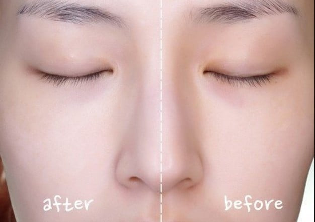 Hiệu quả nâng tông da của kem chống nắng Skin Aqua Tone Up UV Essence Lavender