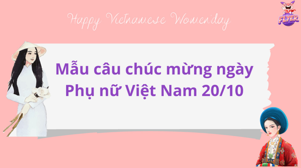 Hình ảnh chung về câu chúc ngày phụ nữ Việt Nam, thể hiện sự tôn vinh vẻ đẹp và giá trị của phái nữ.