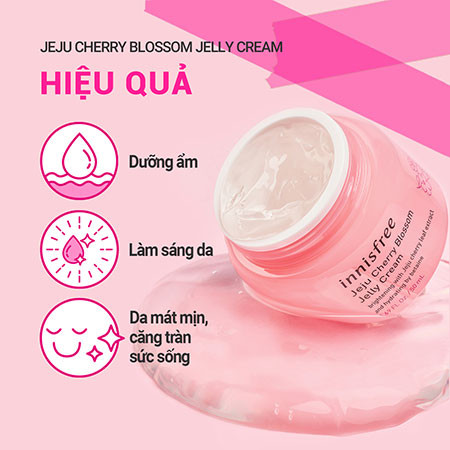 Innisfree Jeju Cherry Blossom Jelly Cream cho bà bầu