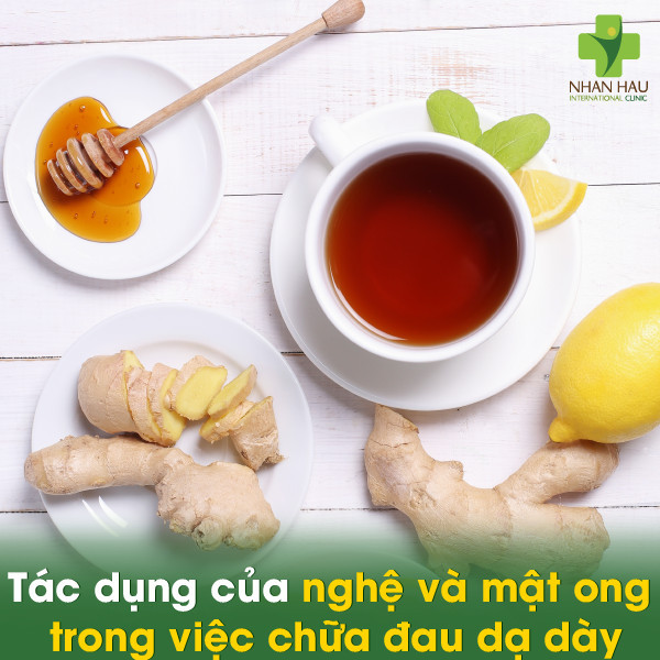 Lợi ích của cách pha mật ong với nghệ đối với sức khỏe dạ dày.