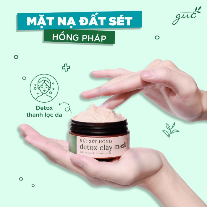 Mặt nạ đất sét ngừa mụn GUO cho bà bầu với thành phần tự nhiên