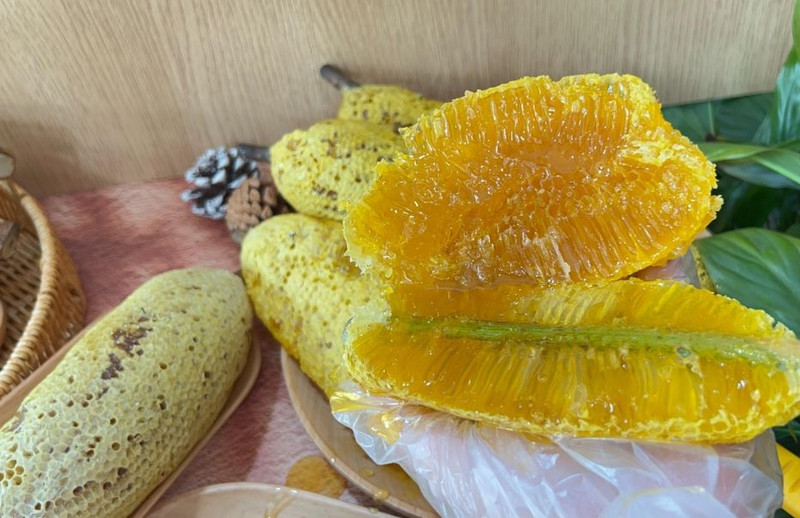Mật ong ruồi nguyên chất trong lọ thủy tinh, minh họa cho tác dụng của mật ong ruồi
