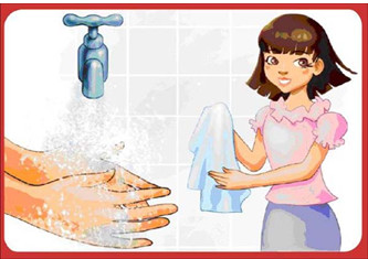 Minh họa quy trình các bước rửa tay mầm non theo chuẩn y tế