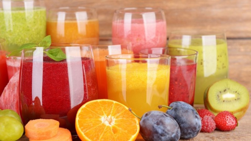 Nước ép trái cây để ở ngoài nhiệt độ phòng
