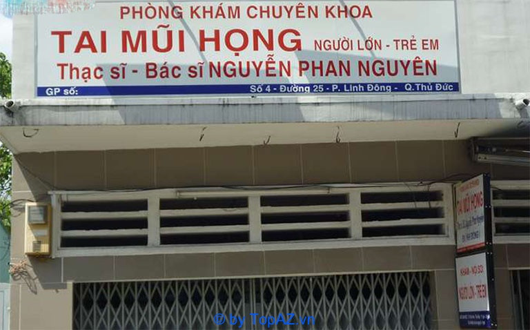 Phòng khám Tai mũi họng ThS.BS Nguyễn Phan Nguyên tại Thủ Đức