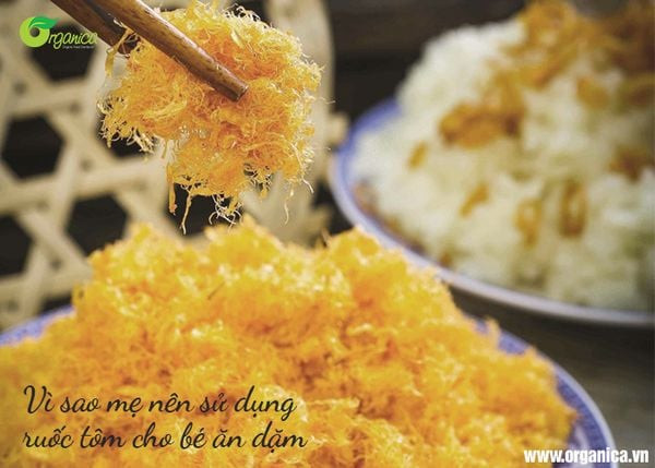 Ruốc tôm vàng ruộm thơm ngon giàu dinh dưỡng cho bé ăn dặm