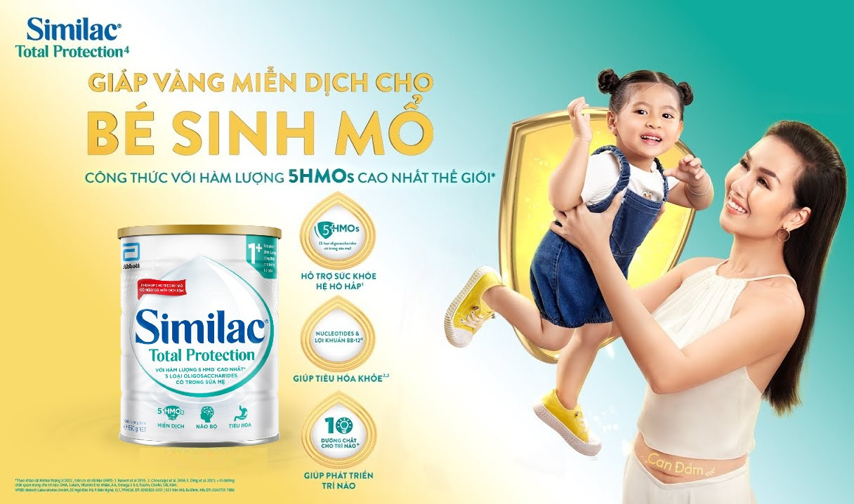 Sữa bột Similac Total Protection 1+ hỗ trợ miễn dịch cho bé 1 tuổi