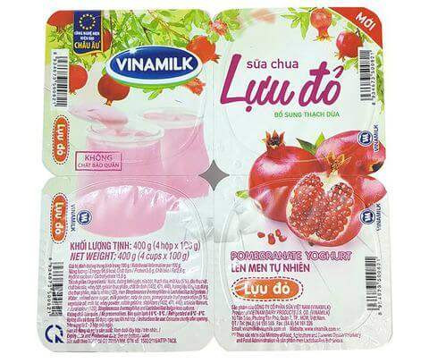 Sữa chua Vinamilk lựu đỏ