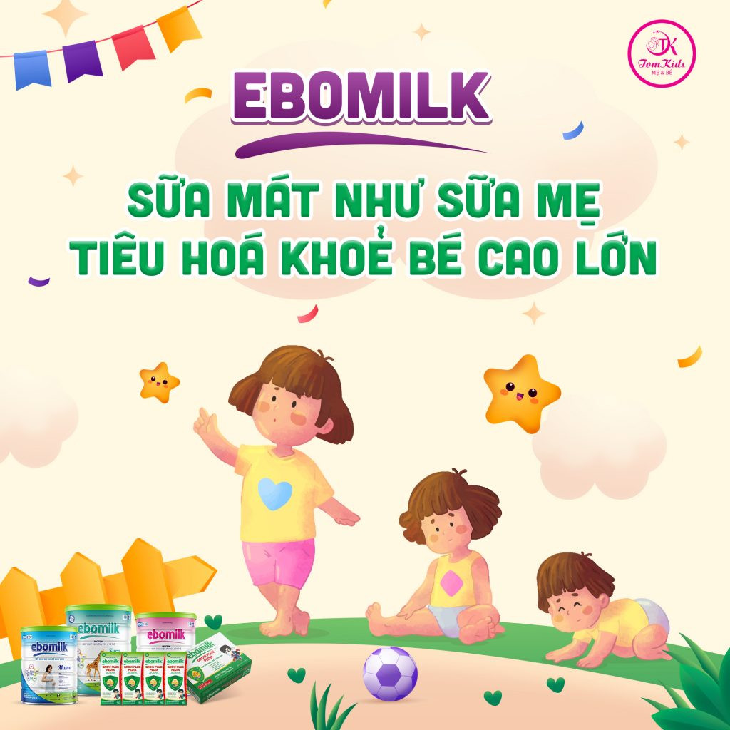 Sữa Ebomilk Pedia hỗ trợ bé 2 tuổi tăng cường sức đề kháng và phát triển chiều cao