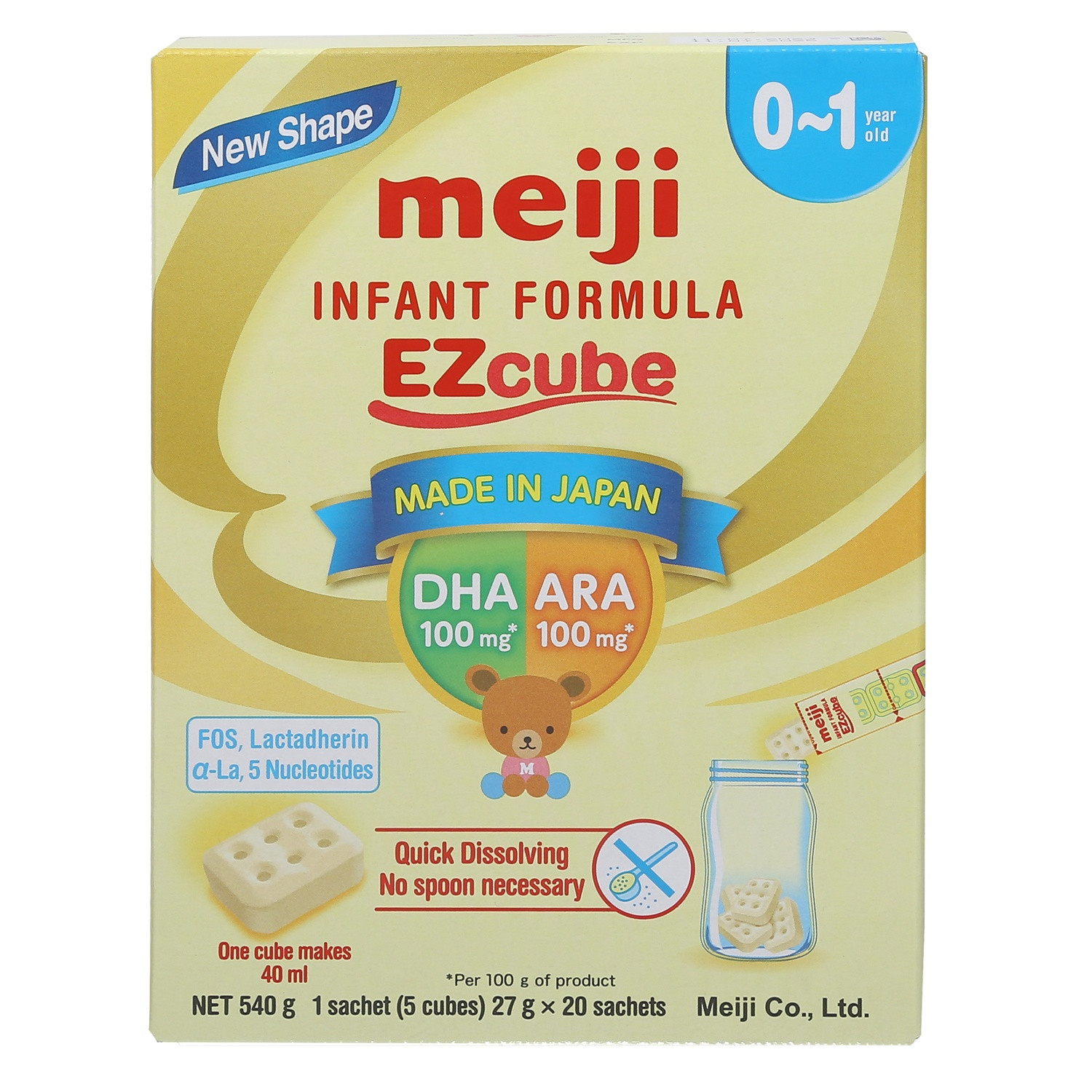 Sữa Meiji thanh 0-1 tuổi chuẩn bị pha, tập trung vào nhiệt độ pha sữa Meiji đúng chuẩn