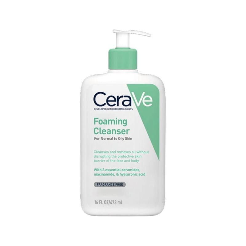 Sữa rửa mặt Cerave Foaming Cleanser làm sạch bã nhờn, se khít lỗ chân lông